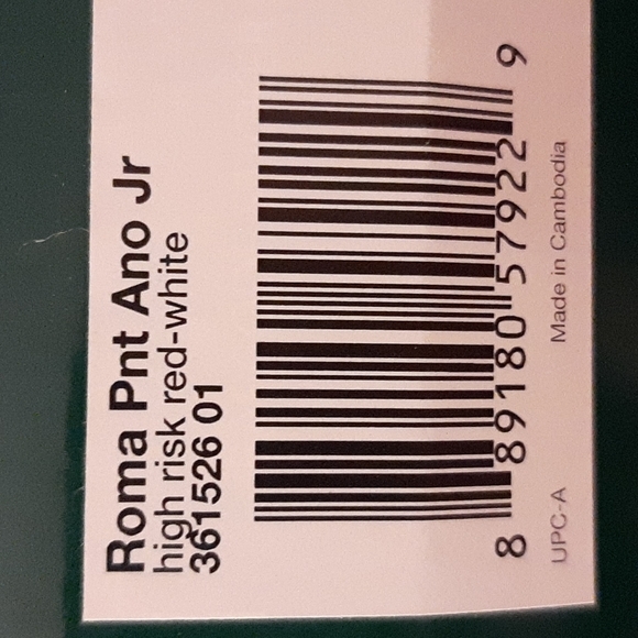 Puma Roma in High Risk Red with White. - Picture 9 of 10